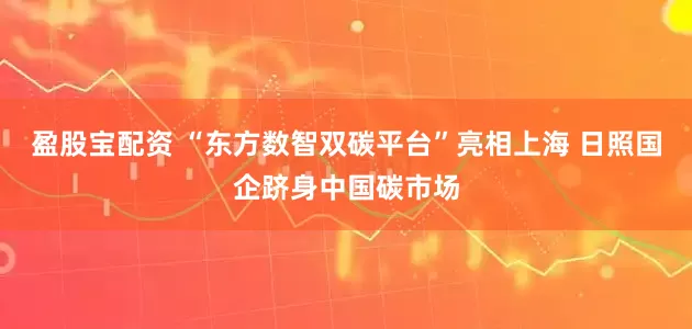 盈股宝配资 “东方数智双碳平台”亮相上海 日照国企跻身中国碳市场